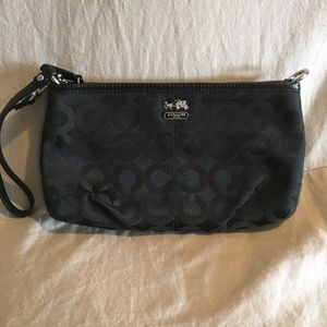 Coach Black Wristlet
